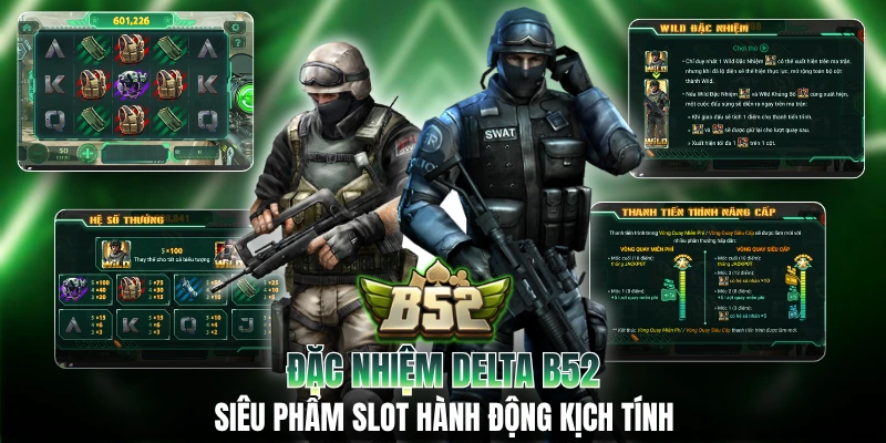 Đặc Nhiệm Delta B52 - Siêu Phẩm Slot Hành Động Kịch Tính