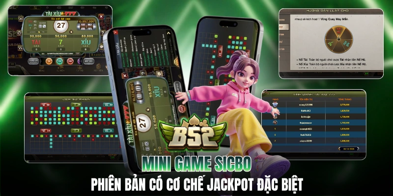 Mini Game Sicbo - Phiên Bản Có Cơ Chế Jackpot Đặc Biệt